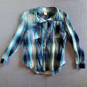 Faded Glory long sleeve button up flannel